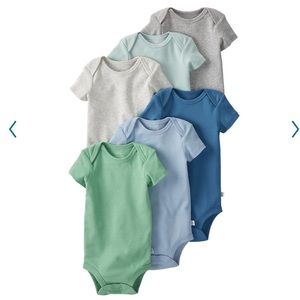 NWT 5 pack little planet by carters short sleeve bodysuits 6-9 months